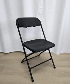 Chaise pliante noire
