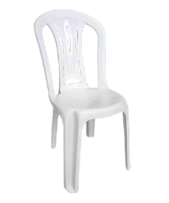 Chaise patio blanche
