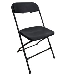 Chaise pliante noire