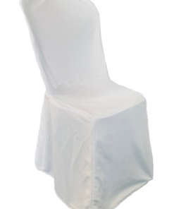 Housse de chaise en coton blanche