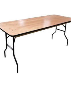 Table rectangulaire traiteur en bois 5' x 24"