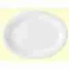 Location assiette service ovale blanc 19"