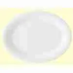 Location assiette service ovale blanc 19"