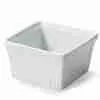 Bol carré 4.5 " x 4.5 " x 2..5" blanc