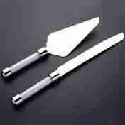 Couteau avec spatule pour gâteau