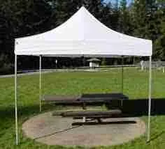 Tente blanche Easy-Up 10’ X 10’ blanc