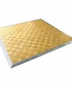 Plancher dance en parquetterie 16’ X 16’ max contour biseauté