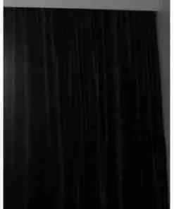 Rideau velours noir 12'H x 13'L