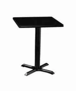Table bistro 30"H X 24" X 24" carré noire