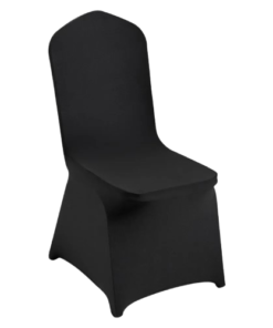 Housse de chaise en Spandex noire