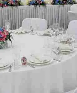 nappes et housses blanches pour mariage