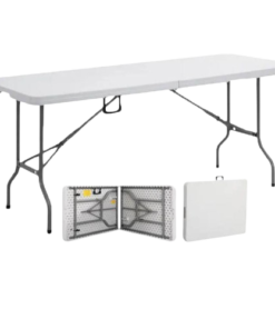 Table rectangulaire en plastique 6' x 30'' divisée en 2