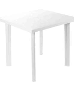 Table patio carrée en plastique 32″