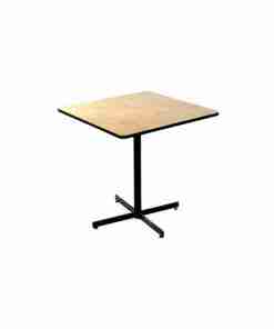Table cocktail carré bois 24″ x 24″ x 36″