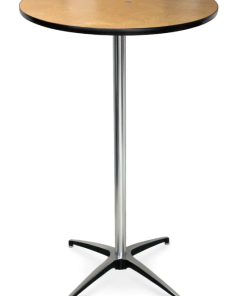 Table cocktail ronde bois 30″ x 42″