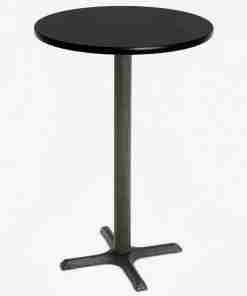 Table cocktail ronde noire 24″ x 42″